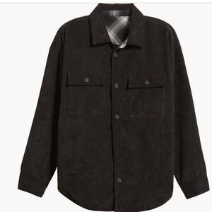Thread & Supply Plaid Lined Corduroy Shacket